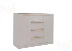 Комод Николь 8 Кашемир/Ручки-сатиновое золото