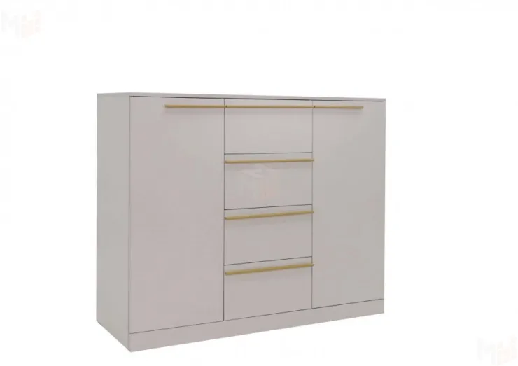 Комод Николь 8 Кашемир/Ручки-сатиновое золото