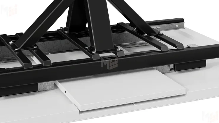 Стол обеденный Хэмптон Тип 1 белый мрамор