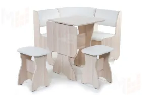 Кухонный уголок Тюльпан мини (ясень/барнео милк)