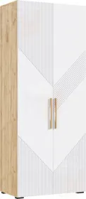 Ирис Шкаф 2-х ств.(900) (Браш Вайт, Дуб Крафт)