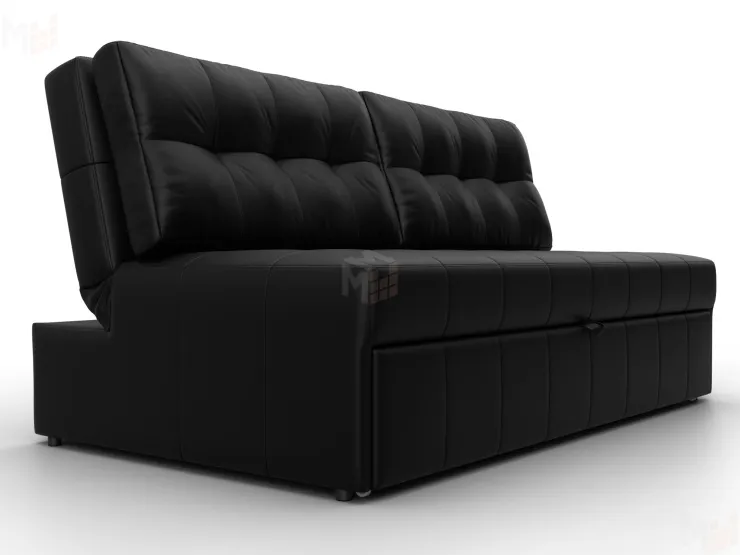 Диван прямой Лига-107 (160) ( GRIFON 18 черный )