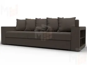 Диван прямой Дубай Лайт ( Амур 05 коричневый )