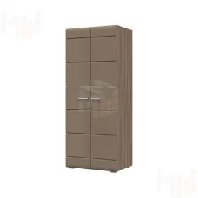 Шкаф 2х ств Симба шимо темный - кофе с молоком