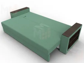 Диван прямой Дубай Лайт ( Амур 11 зеленый )