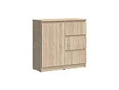 Комод Челси 800 3 ящика 1 дверь (сонома)