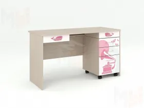Письменный стол с тумбой ЮНА 407 + 408