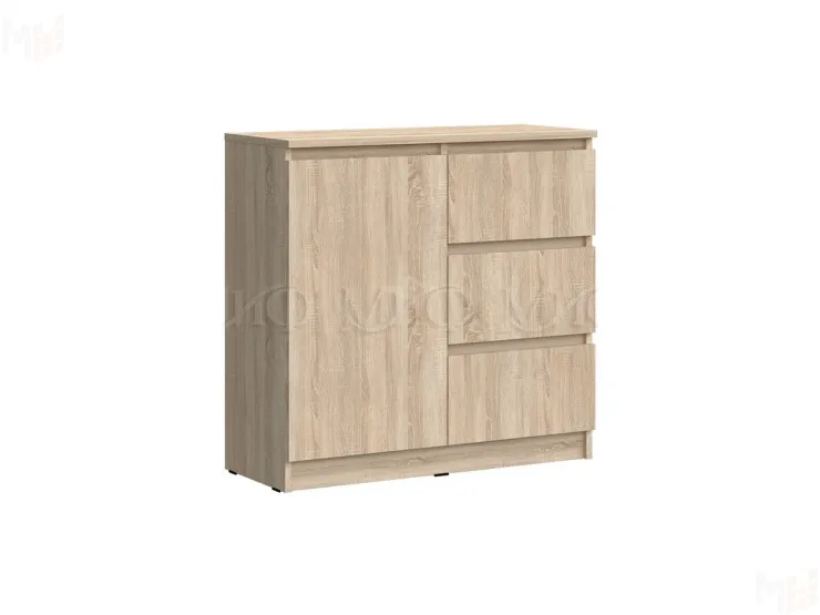 Комод Челси 800 3 ящика 1 дверь (сонома)