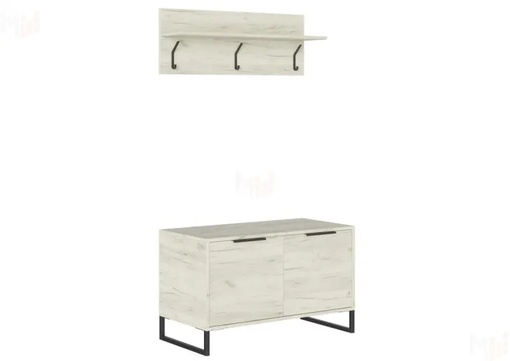 Прихожая Лофт (дуб крафт белый)