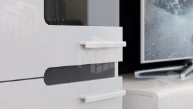 Шкаф для посуды Фьюжн - ТД-260.07.25  Белый, Белый глянец