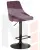 Стул барный DOBRIN JOSEPH BLACK (пудрово-сиреневый велюр (MJ9-52))