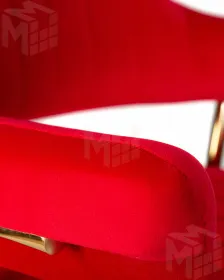 Стул барный DOBRIN CHARLY GOLD (красный велюр (MJ9-45))