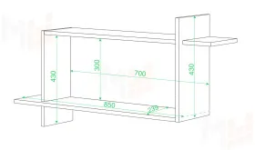 Полка книжная ПК-16