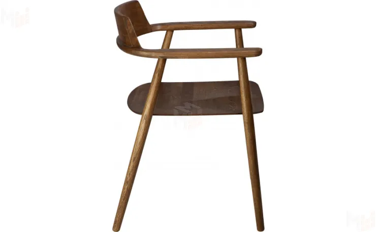 Кресло деревянное из массива дуба Сэн Дуб темный