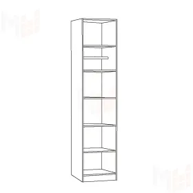 Шкаф-пенал Ливерпуль 13.27.01