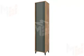 Шкаф однодверный Богемия 463.02 Дуб барокко/Зелёный