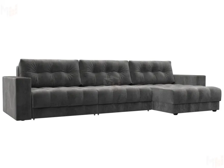 Диван угловой с декором Лига-049 НПБ Лонг