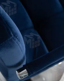 Стул барный DOBRIN KRUGER ARM (синий велюр (MJ9-117))