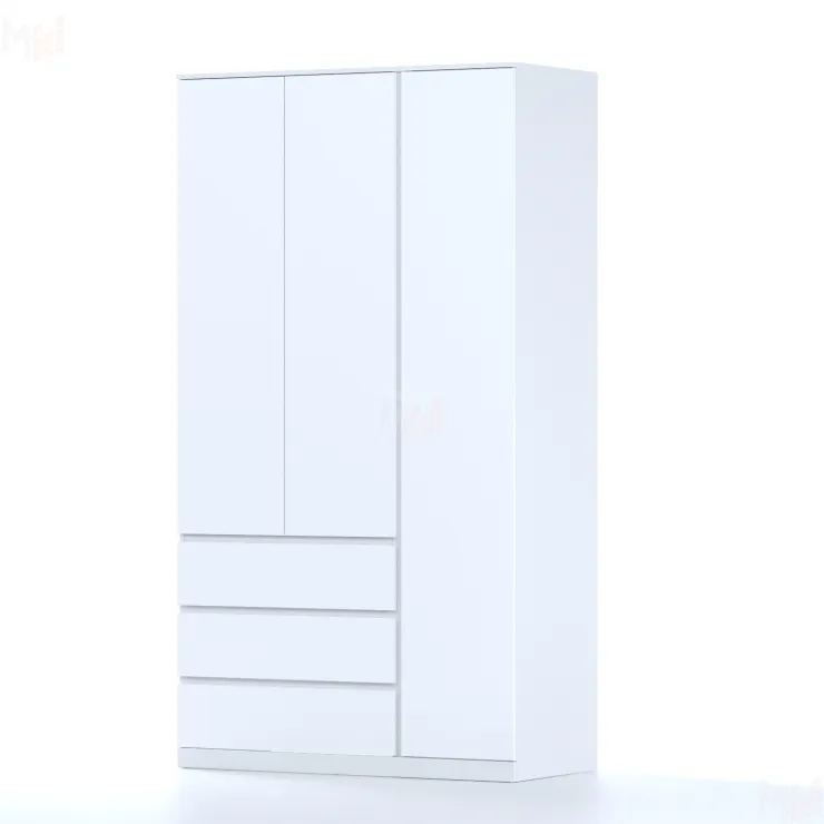 S01200 Варма Стор 123 шкаф распашной 222х123х57, белый