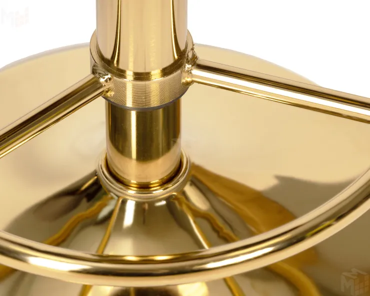 Табурет барный DOBRIN BRUNO GOLD (зеленый велюр (MJ9-88))