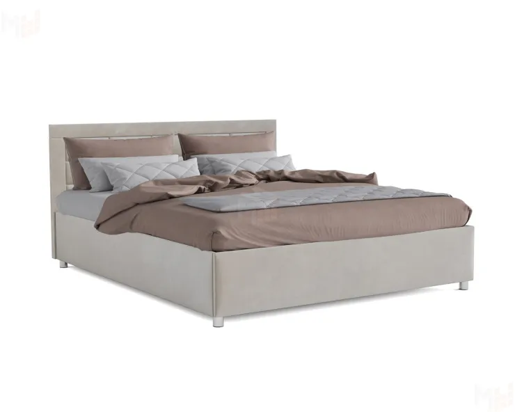 Кровать Версаль 140 см (бархат бежевый / STAR VELVET 6 BEIGE)