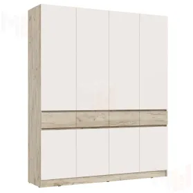 Шкаф Роджина 4-х створчатый (крафт серый/кашемир)