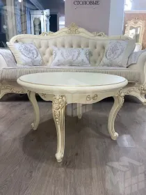 Столик круглый Мона Лиза крем