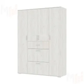 Шкаф для одежды Нельсон ШК-03 дуб крафт белый