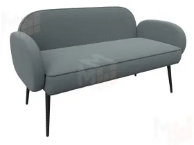 Диван прямой Лига-086 ( Амур 07 серый )