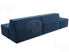 Диван прямой модульный Монс Модерн левый ( BRUT 11 синий )