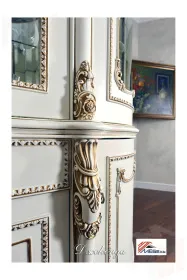 Гостиная Джоконда (сервант и комод), крем и крем/глянец