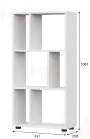 Стеллаж Токио Белый текстурный