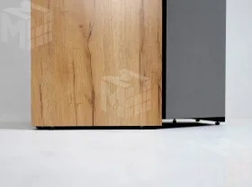 Шкаф угловой Ольга-Лофт 9.1 Дуб Крафт Золотой/Темно-Серый