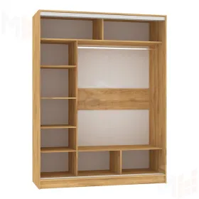 Шкаф-купе Strike 1600 Зеркало Дуб золотистый