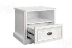 Тумба прикроватная детская Натали белый глянец