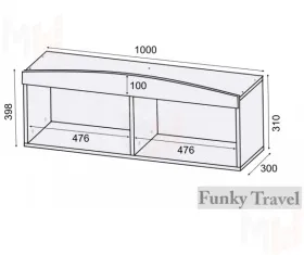Детская комната Фанки Тревел, композиция №2