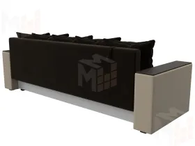 Диван прямой Дубай Лайт ( Коричневый\Бежевый )