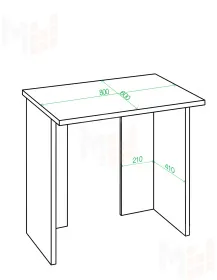 Стол СКЛ-ПРЯМ80