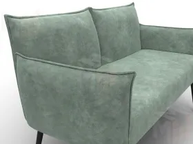 Диван прямой Лига-083 ( велюр BRUT 08 зеленый )