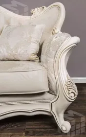 Диван Джоконда 3х местный крем глянец