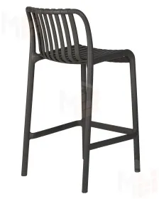 Стул полубарный DOBRIN CHLOE (темно-серый)