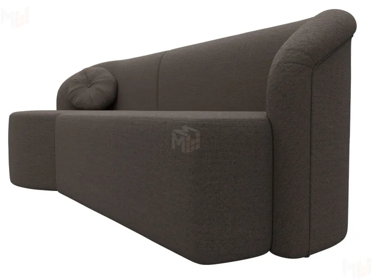 Диван прямой Лига-027 угол левый ( Амур коричневый )