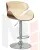Стул барный DOBRIN KARTER (коричневое дерево, кремовый)