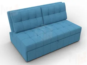Диван прямой Лига-107 (140) ( Амур 10 голубой )
