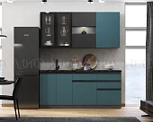 Кухонный гарнитур Техно-6 2,0 (атлантик софт/графит софт)