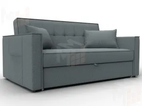 Диван прямой Лига-104 (140) ( Амур 07 серый )