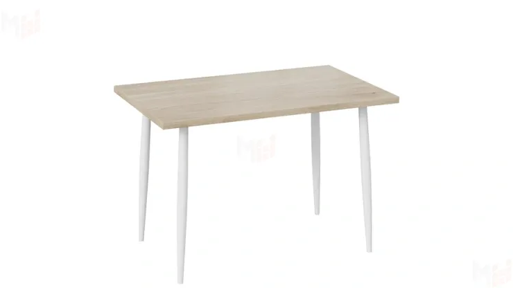 Стол Невада - ДП1-02-08 Дуб Эврика, Белый матовый