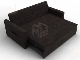 Диван прямой Лига-104 (160) ( BRUT 17 коричневый )