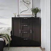 Тумба Сириус 2 двери и 4 ящика 117*123 Венге