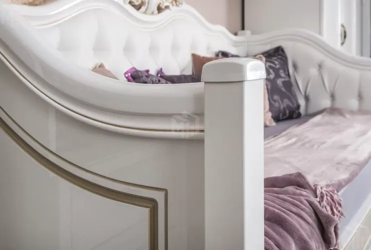 Спальня детская Натали белый глянец 2